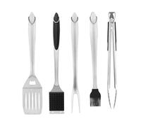 Professionnel en Acier Inoxydable BBQ Grill Tool Set Non Stick Barbecue Accessoires Kit avec Résistant À La Chaleur Revêtement Brillant pour la Cuisine en Plein Air Arrière-Cour