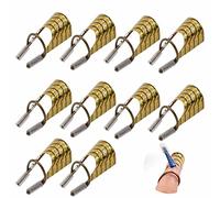 Professionnel Forme Nail Art Guide -Ongle RéUtilisable Ongles Extension Conseils Formulaire Manucure Bricolage Réutilisables Pochoirs Modélisation Formes Art(10 Pièces, Or)