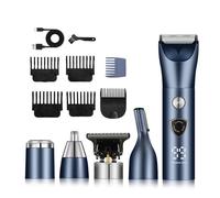 Professionnel Homme Corps Poils Trimmer - Rasoir Électrique avec Barber, Trimmer Moustaches, Charge USB, Accessoires Barber