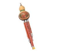 Professionnel Hulusi Flûte De Gourde Ethnique En Bois Santal Instrument Niveau Débutant Do Majeur Et Si Plat(Red sandalwood in C major)