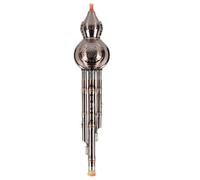 Professionnel Hulusi Hulusi C Flat B Conçu Pour Les Adultes Débutants Et Joueurs Plaqué Cuivre Argent 7 Trous Résistant Aux Chocs(Copper-plated Bb major+leather box)