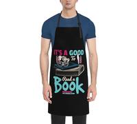 Professionnel Tabliers C'Est Une Bonne Journée Pour Lire Un Livre Avec De Longues Lanières Tablier De Jardinage Unisex Apron Pour Cuisson Cuisine Peinture