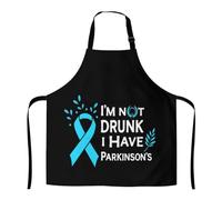 Professionnel Tabliers Je Suis Conscient De La Maladie De Parkinson. Je Ne Suis Pas Ivre. Doux Tabliers Avec 2 Poches Apron Pour Peinture Jardinage Café