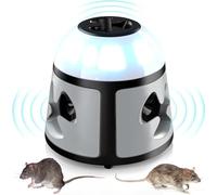 Professionnel Ultrasons Souris à Ultrasons et Rats 360 °,Appareil Répulsif Ultrasons Anti Rongeur Les et la Rats, Souris, Campagnols et Loirs