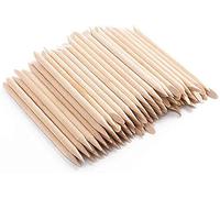 ProfessionnelBois Orange Bâtons Ongles Cuticules pour Curseur r Manucure Art Pédicure Pédicure Aides 100 PCS