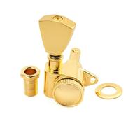Professionnelle Guitare Mécaniques Boutons Mélomanes Guitare Électrique Rapport 18:1 Machine Verrouillage Entièrement Scellée Accordeur Tête Clé Réglage(1 Pc R Gold)