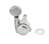 Professionnelle Guitare Mécaniques Boutons R18K Machine À Verrouillage Entièrement Scellé Rapport 18:1 Accordeur De Tête Clé Réglage Guitare Avec Bouton Ovale Vintage(1 Pc R Chrome)