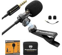 Professionnelle Lavalier Lapel Microphone Omnidirectionnel Avec Système Easy Clip On, Micro Cravate Parfait Pour Lenregistrement Youtube/Entrevue/Vidéoconférence/Podcast/Dictée Vocale[X142]