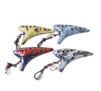 Professionnelle ocarina Ocarina 12 Trous Instrument Alto En Do Four Portable Changement De Couleur