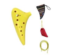 Professionnelle ocarina Ocarina 12 Trous Pour L'éveil Musical De La Petite Enfance(Yellow)