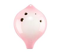 Professionnelle ocarina Ocarina 6 Trous Pour Débutant Instrument À Six Matériel Pédagogique Professionnel Pour(Pink AC Middle C)