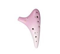 Professionnelle ocarina Ocarina Alto 12 Trous En Do Dégradé De Couleurs Instrument Dentrée De Gamme De Niveau Professionnel(Pink)