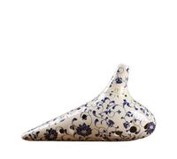 Professionnelle ocarina Ocarina Bleu Et Blanc Instrument À 12 Trous Sept Pièces Alto En Do(12 hole AF tune)