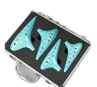 Professionnelle ocarina Ocarina En Céramique 4 Pièces Instrument À 12 Trous Avec Boîte En Aluminium(4)