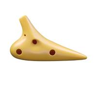 Professionnelle ocarina Ocarina En Plastique 12 Trous Alto En Do Pour Débutant Accessoire Pour Instrument De Musique Professionnel(Yellow)