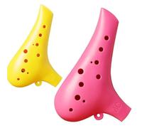 Professionnelle ocarina Ocarina Instrument Spécial 12 Trous Accordage CA Débutant Résine Entrée(Yellow)