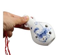 Professionnelle ocarina Ocarina Professionnel Alto 6 Trous En Do Ensemble Complet D'accessoires Et De Matériel Pédagogique(Lotus)