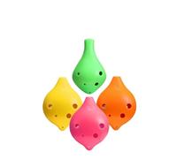 Professionnelle ocarina Ocarina Spécial À Six Trous Mini Instrument De Musique En Résine Pour Débutant Résistant Et Facile À Jouer(Flat-billed orange)