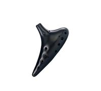 Professionnelle ocarina Partition Pour Instrument Professionnel Ocarina 12 Trous Poterie Noire(Matte black)