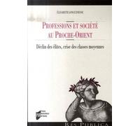 Professions et societe au proche-orient