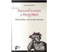 Professions et societe au proche-orient
