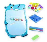 Professor Gauss™ Happy Hippo Kit tableau noir magnétique éducatif pour enfants, garçons, filles, apprentissage, éducation et enseignement