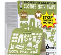 Professor Killamoth Vêtements Moth Piège | Enfant et Pet Safe | Pas Insecticides | Prime Attractant | Protéger vêtements, Pulls, Laine, Tapis | Safe Moth Tueur