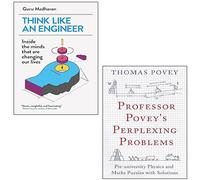 Professor Povey's Perplexing Problems By Thomas Povey, Think Like An Engineer By Guru Madhavan 2 Books Collection Set