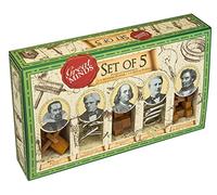 PROFESSOR PUZZL- Mind Set de 5 Casse-tête en Bois et métal inspiré des Grands Hommes de l'histoire, GM1124