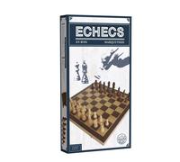 Wilson – Échiquier pliant 38 cm – Bois marqueterie, pièces Staunton