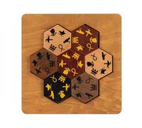 Professor Puzzle: Puzzle hiéroglyphe égyptien - Casse-tête en bois 3D, défi mental d'alignement des carreaux, correspondance de symboles anciens, collection perdue et trouvée