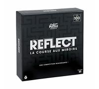 PROFESSOR PUZZLE - Reflect - Jeu de Miroir et de Labyrinthe - Jeu de Miroir pour 2 Joueurs, Noir, Blanc