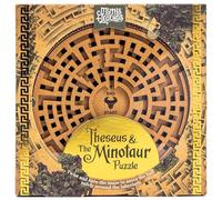 Professor Puzzle: Theseus & The Minotaur Puzzle - Casse-tête en bois 3D, tournez et tournez le labyrinthe pour déplacer la balle, collection mythes et légendes