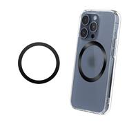 PROfezzion Anneau Magnétique Métalliques avec Adhésif 3M Compatible MagSafe pour iPhone 17 16 15 14 13 12 Pro Max Air Samsung Galaxy S25 S24 S23 Huawei Xiaomi et Tous Téléphones