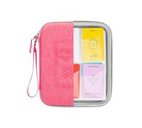 Étui pour cartes Yoto, albums de cartes jusqu'à 88, pages de protection transparentes et poches inclinées pour un accès pratique, fermeture éclair avec sangle de transport