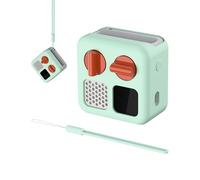 PROfezzion Coque Silicone Housse Case pour Yoto Mini, Étui Anti-Dérapant avec Dragonne pour Lecteur Audio & Musical Yoto Mini Enfant (Vert)