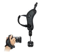PROfezzion Deluxe Sangle Main Microfibre pour Appareil Photo, Sangle Poignet Rembourrée Sécurisée avec Aération pour Canon Nikon Sony Fujifilm Olympus DSLR et Mirrorless