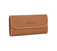 PROfezzion Etui de Filtre 4 Poches Pochette de Filtre pour Objectif de caméra Sac de Transport pour Filtre Rond UV ND CPL Jusqu'à 82 mm de Stockage avec Chiffon de Nettoyage en Microfibre, Marron