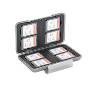 PROfezzion Étui de Rangement en Plastique Résistant àL'eau pour 8 Cartes SD SDHC SDXC (Gris Clair)
