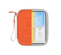 PROfezzion Étui Porte-Cartes pour Cartes Yoto, Album Card Holder de Protection pour 88 Cartes Audio avec Coque Rigide EVA Premium en Fermeture éclair, Mini Accessoire Amusant Yoto Player (Orange)