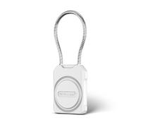 PROfezzion Étui Protecteur pour Airtag, Étui Résistant aux Rayures et Étanche IPX8 pour Collier d'animaux, Clés de Voiture, Sac à Dos d'enfant, Bagage, Sacoche d'Appareil Photo (White)