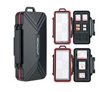 PROfezzion Étui Rangement Porte Boîte Cartes Mémoire 48 Emplacements Résistant à l'eau pour CF Express Type B, XQD, CF, CompactFlash, CFexpress Type B, SD & microSD Cartes