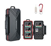 PROfezzion Étui Rangement Porte Boîte Cartes Mémoire 36 Emplacements Résistant à l'eau pour CF, Cfast, CompactFlash, SD, SDHC, SDXC, Micro SD, microSD, microSDHC, microSDXC, TF Cartes