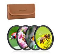 PROfezzion Kit de Filtre pour Objectif Macro 58 mm (+2, 4, 8, 10) pour Canon EF-S 55-250 mm f/4-5.6 pour Nikon AF-P DX Nikkor 70-300 mm f/4.5-6.3G Ed VR Lentille