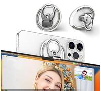 PROfezzion Metal Continuity Camera Mount - Support Magnétique pour Téléphone pour iMac (2017+)/Studio Display/Pro Display XDR et iPhone 12/13/14/15/16(Blanc)
