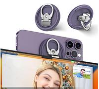 PROfezzion Metal Continuity Camera Mount - Support Magnétique pour Téléphone pour iMac (2017+)/Studio Display/Pro Display XDR et iPhone 12/13/14/15/16(Violet)