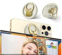 PROfezzion Metal Continuity Camera Mount - Support Magnétique pour Téléphone pour iMac (2017+)/Studio Display/Pro Display XDR et iPhone 12/13/14/15/16(Or)