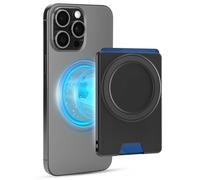 PROfezzion Porte-Cartes avec MagSafe pour 2 Cartes, Double Face Magnétique Portefeuille Coque Rigide Wallet pour iPhone 16 15 14 13 12 Pro Max Coque MagSafe & Tous Les Téléphones - Noir
