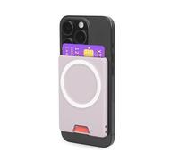 PROfezzion Portefeuille Magnétique Double Face, Porte-Cartes Antidérapant 2 Cartes avec Mag Safe pour iPhone 17 16 15 14 13 12 Pro Max Air & Coques MagSafe (0,3") - Rose