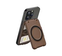 PROfezzion Portefeuille Magnétique Double Face pour Téléphone, Porte-Carte Coque Dure Anti-RFID Snap-on 4 Cartes Conçu pour MagSafe,pour iPhone 16 15 14 Pro Max Plus et Coque MagSafe (Épaisseur 0,5")